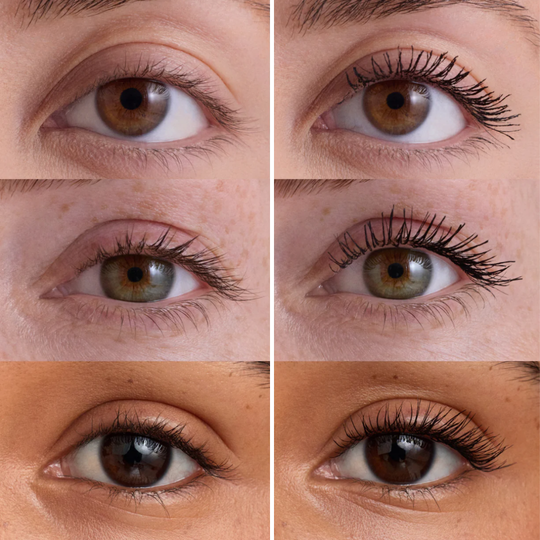 Máscara de pestañas acondicionante con péptidos, resistente al agua y de lujo